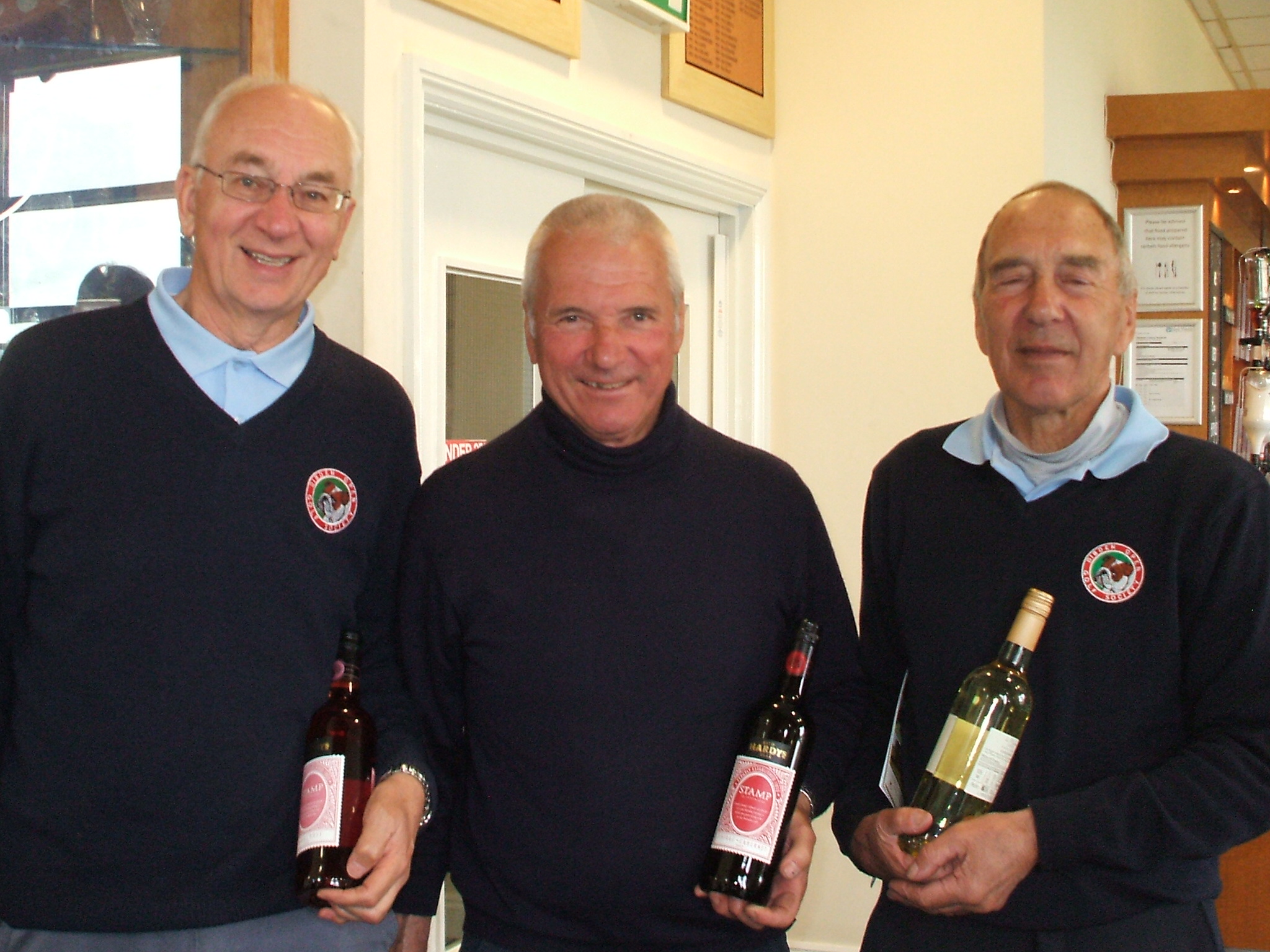 16 April: Wine Winners l to r Brian Cox; Dave Lowman; John Poore